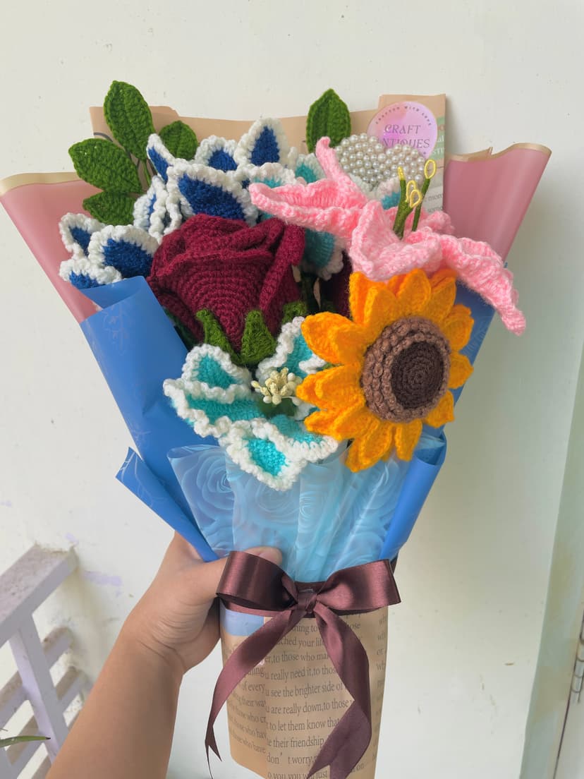 Forever crochet bouquet