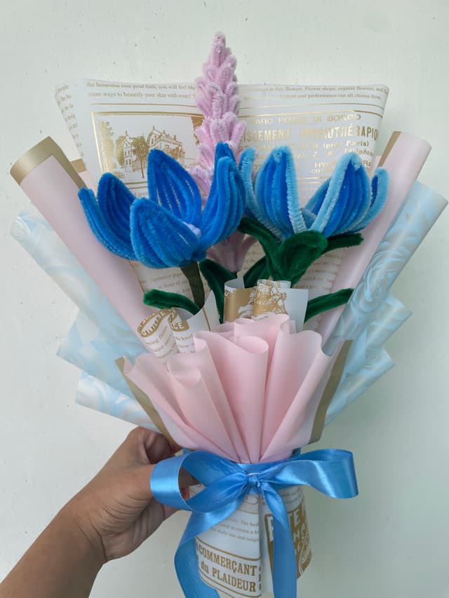 Ocean Blue Bloom Bouquet