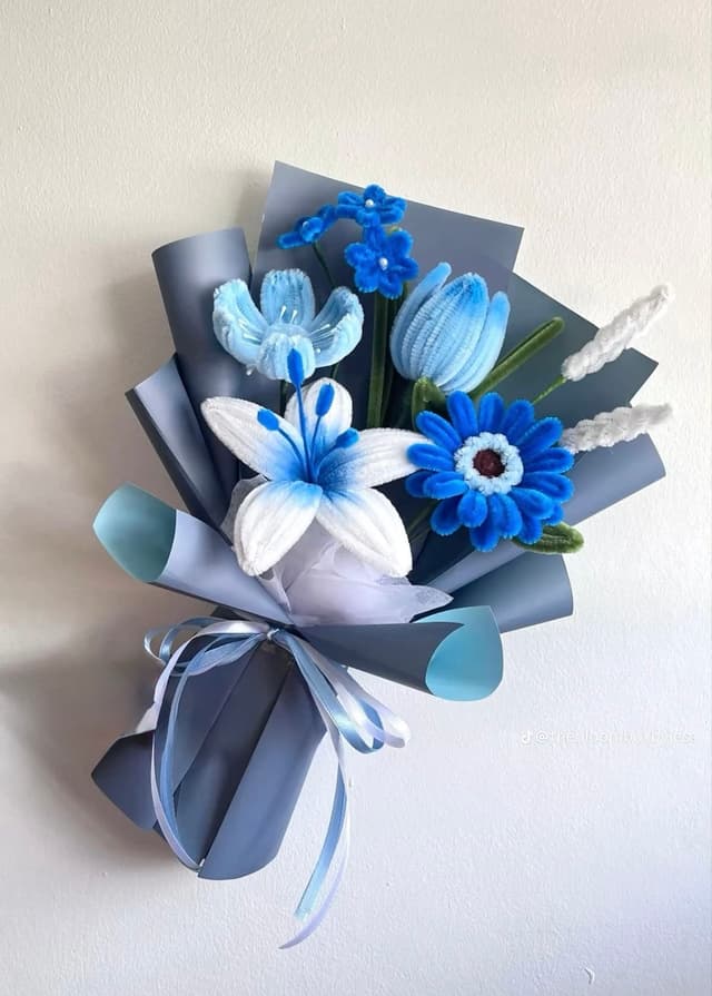 Blue Flower Bouquet
